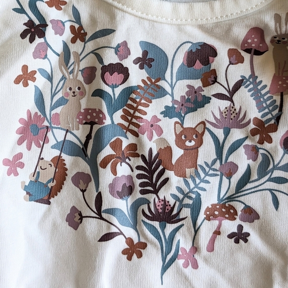 Bundle European Organic Cotton Bodysuits Animal Print Fox Rabbit Hedgehog Pigeon - Picture 9 of 13